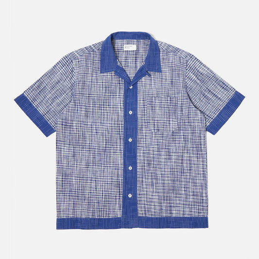 Universal Works Border Road Ocean/Sea Ikat Shirt