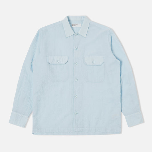 Universal Works L/S Utility Shin Seersucker Shirt