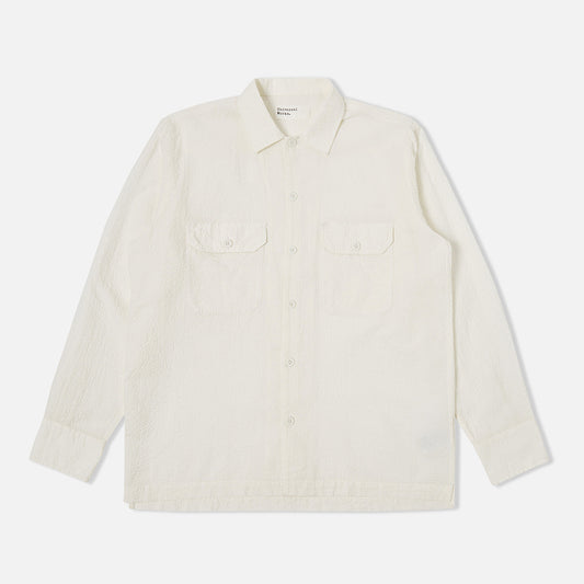 Universal Works L/S Utility Shin Seersucker Shirt