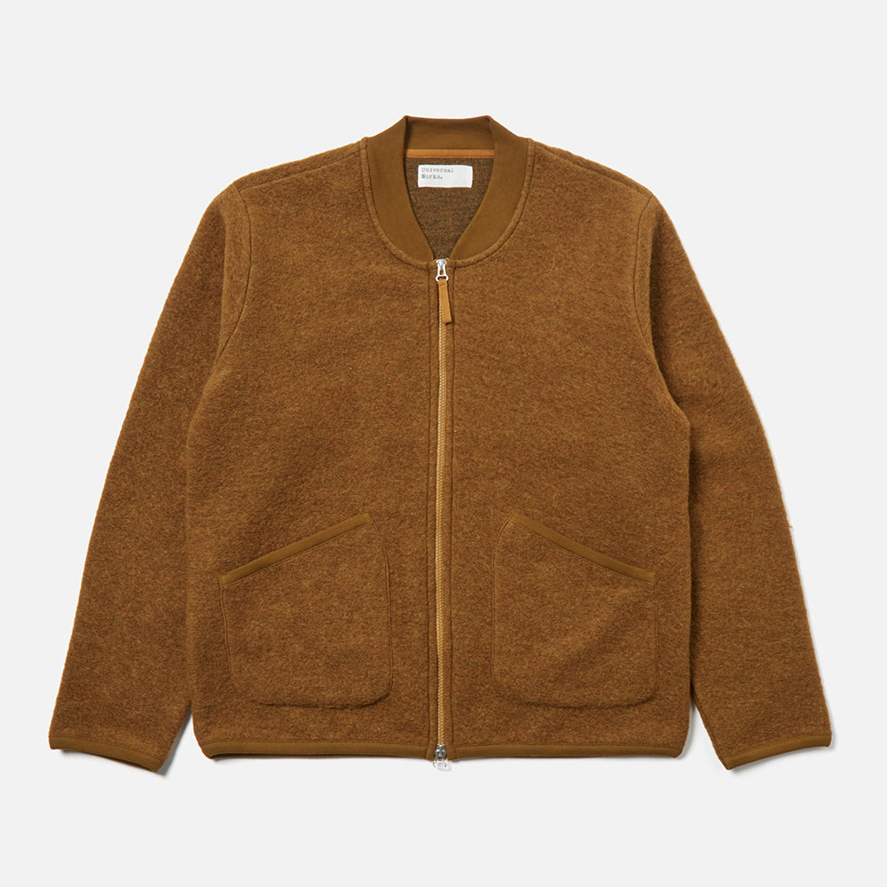 Universal Works Fleece Zip Bomber