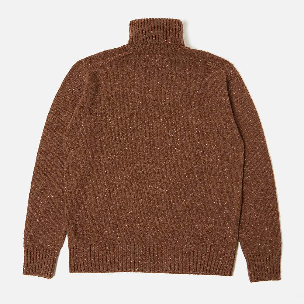 Universal Works Tweed Knit Roll Neck