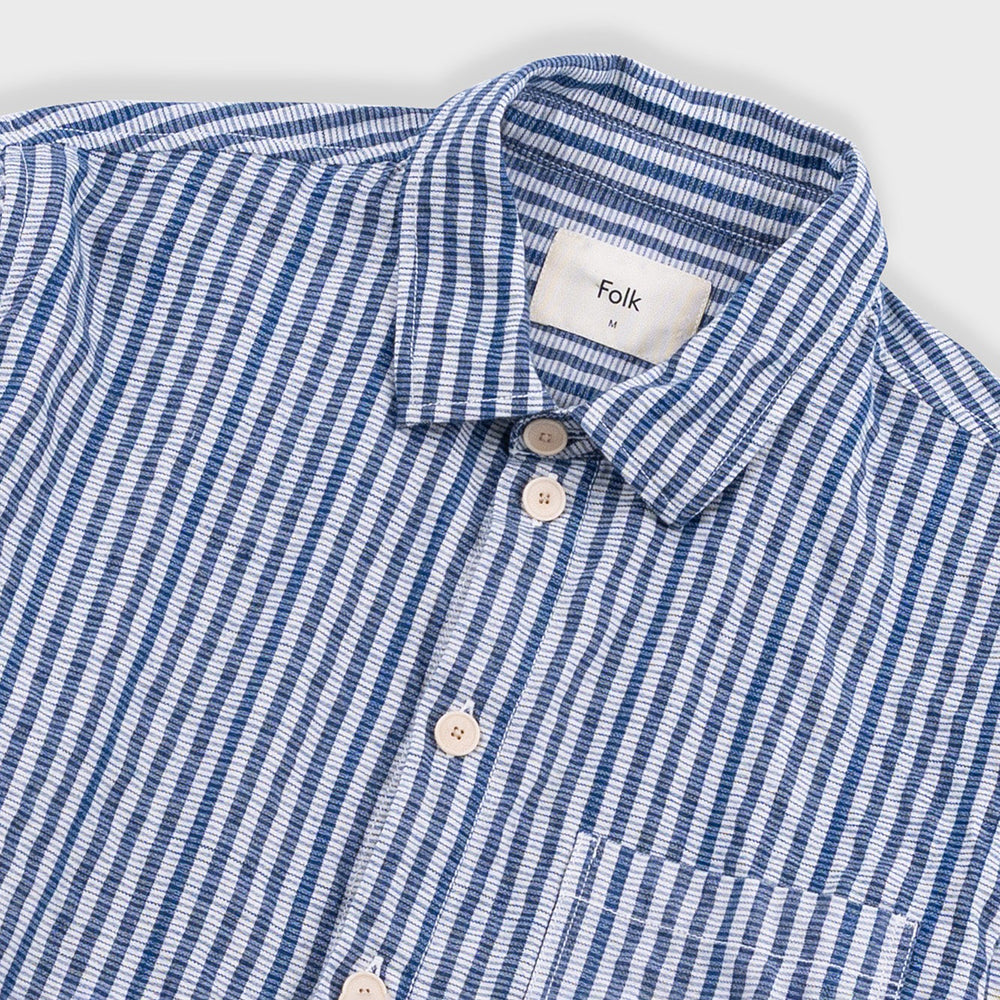 Folk Easy Fit Mini Check Shirt