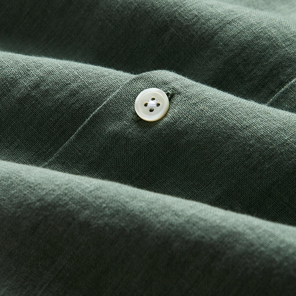 Portuguese Flannel Linen Camp Collar Shirt