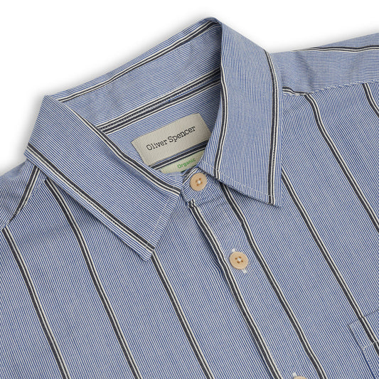 Oliver Spencer Atlanta SS Shirt Pinwell