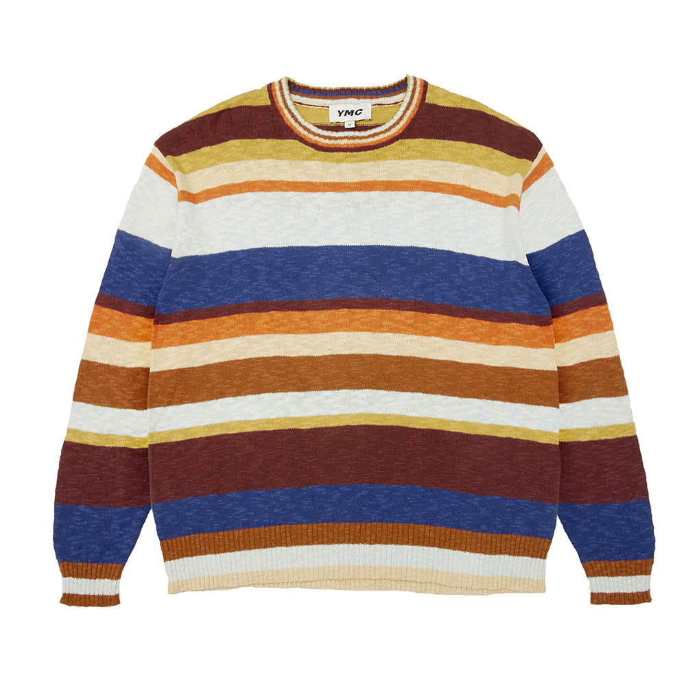 YMC Dawg Stripe Crew Knit