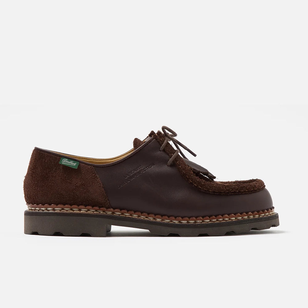 Paraboot x Universal Works Michael in Black Leather/Suede