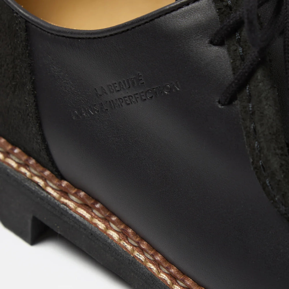 Paraboot x Universal Works Michael in Black Leather/Suede