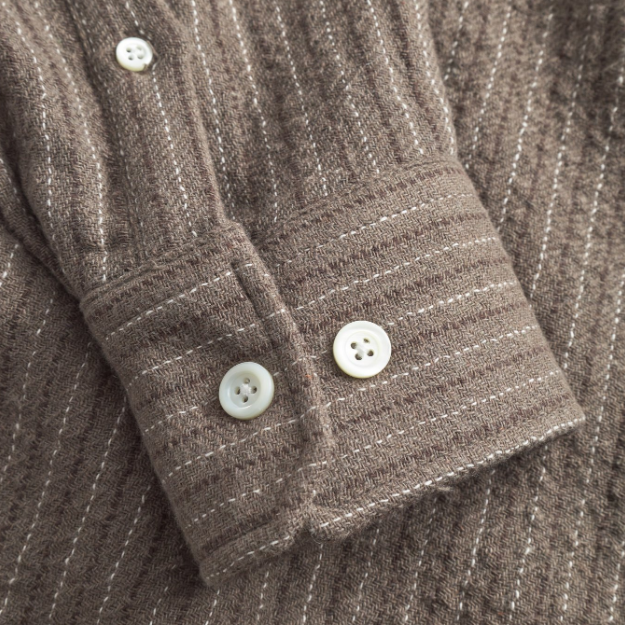 Norse Projects Ole Oversized Wool Stripe Shirt