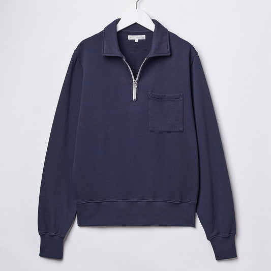 Merz b. Schwanen Good Basics Zip Collar Sweat