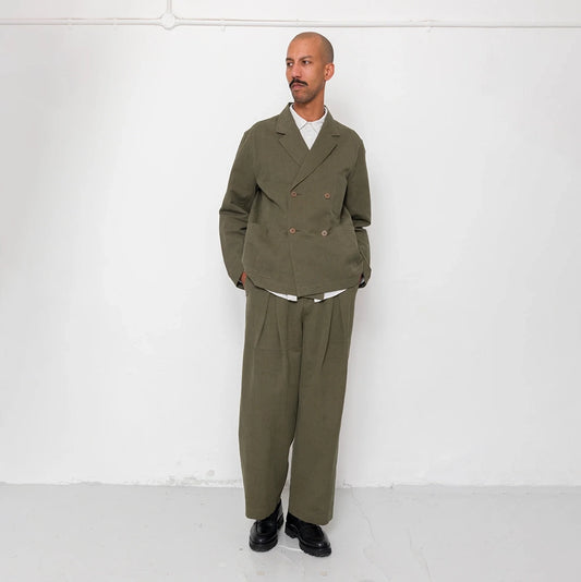 Folk Easy Fit Slub Linen Blazer