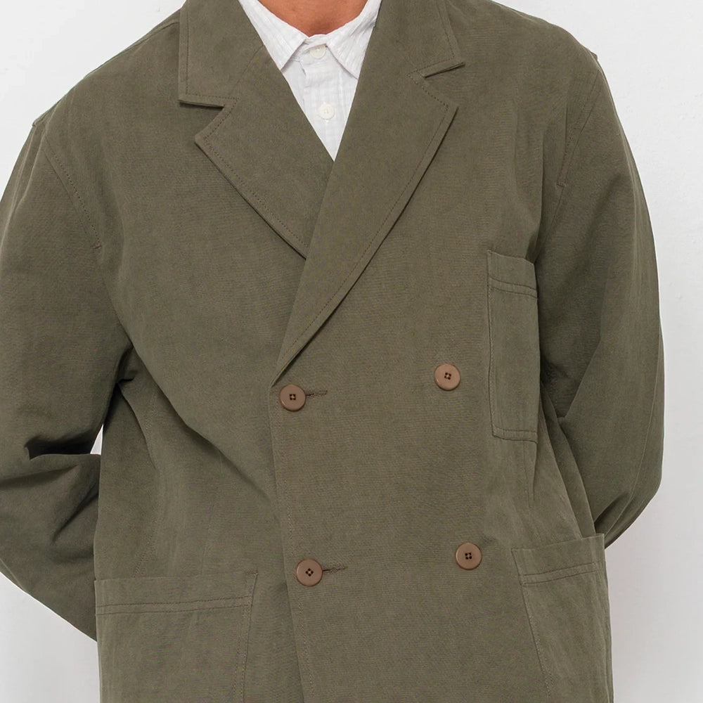 Folk Easy Fit Slub Linen Blazer