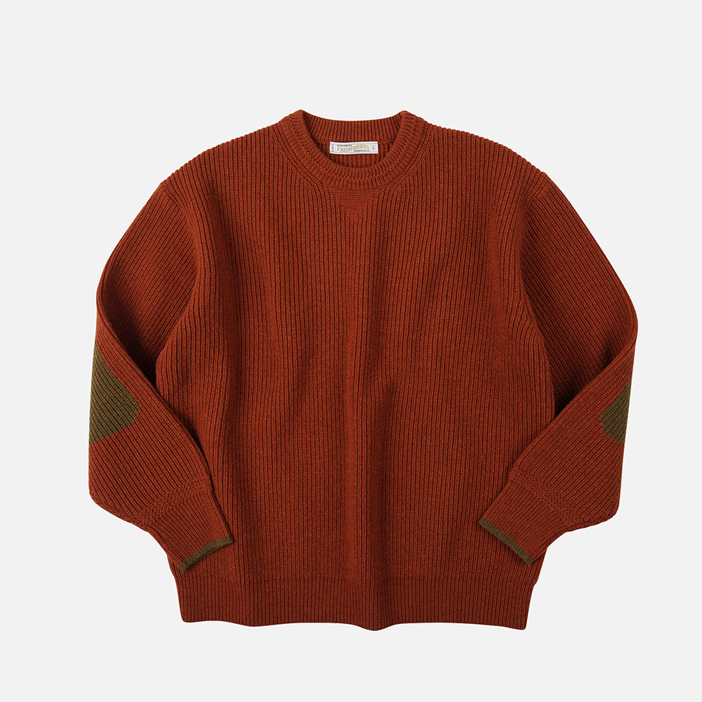 FrizmWORKS Patch Round Pullover Knit