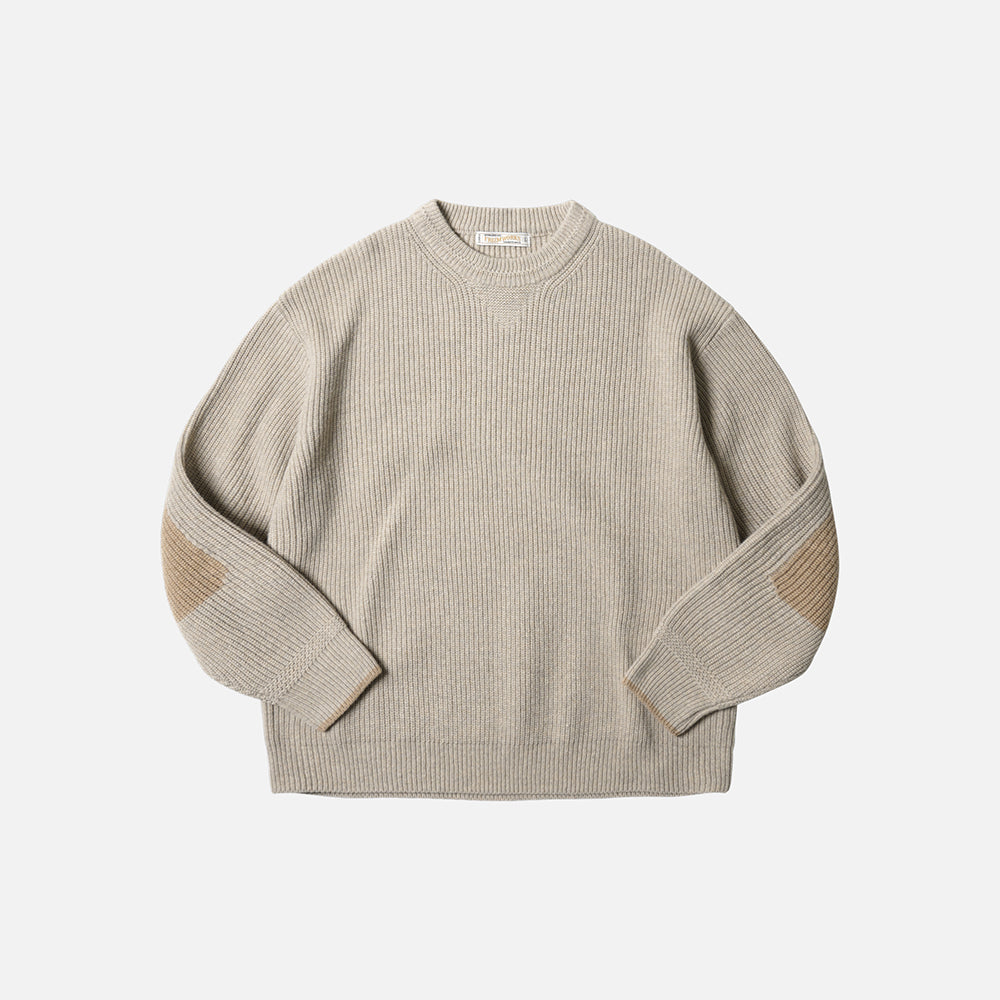 FrizmWORKS Patch Round Pullover Knit