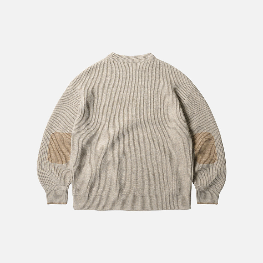 FrizmWORKS Patch Round Pullover Knit