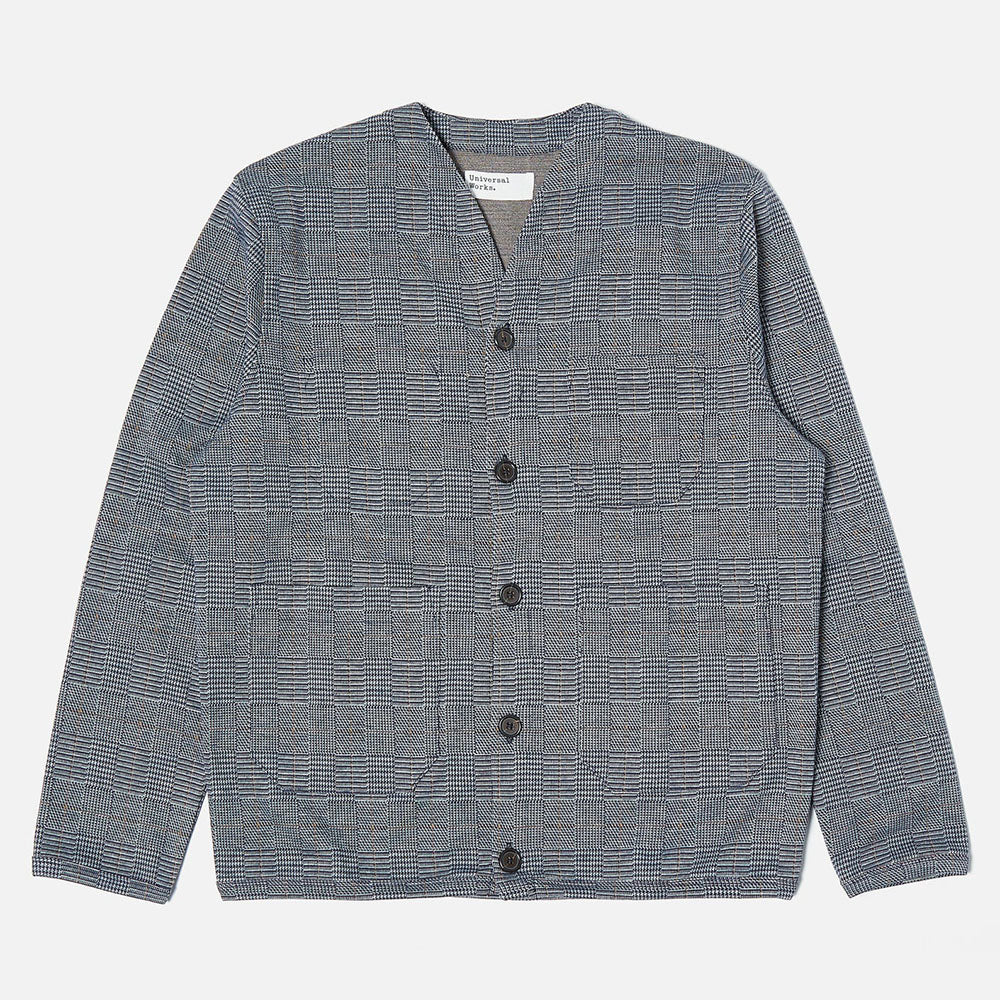 Universal Works Wales Check Fleece Cardigan