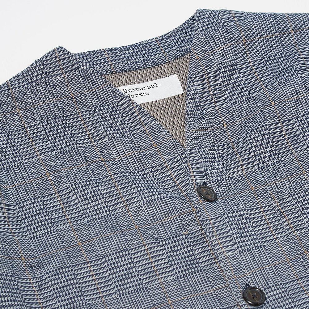 Universal Works Wales Check Fleece Cardigan