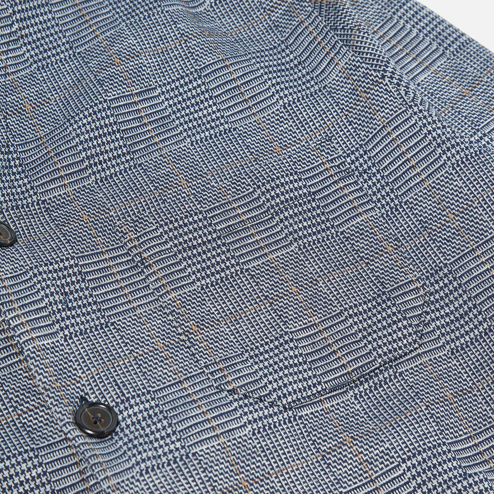 Universal Works Wales Check Fleece Cardigan