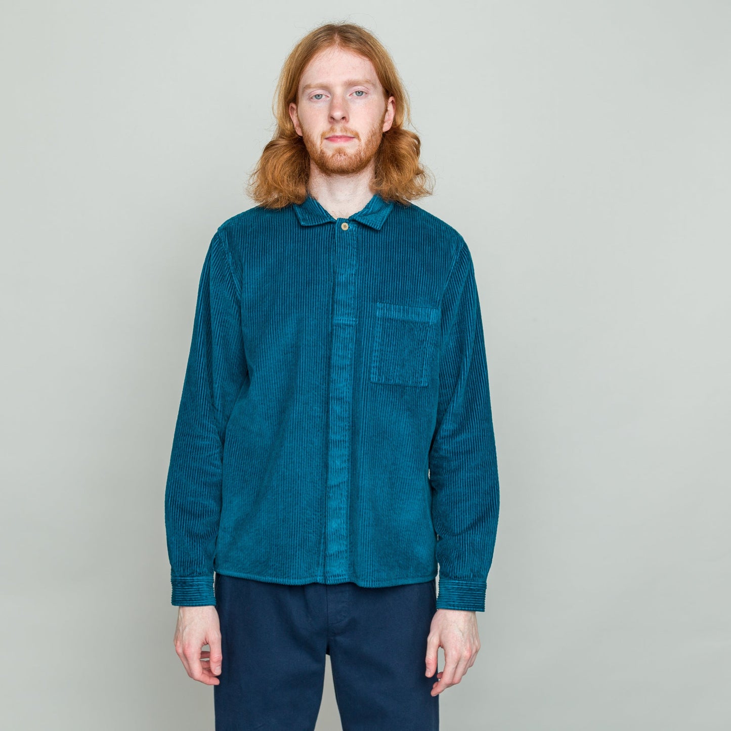Folk Patch Heavy Cord Shirt