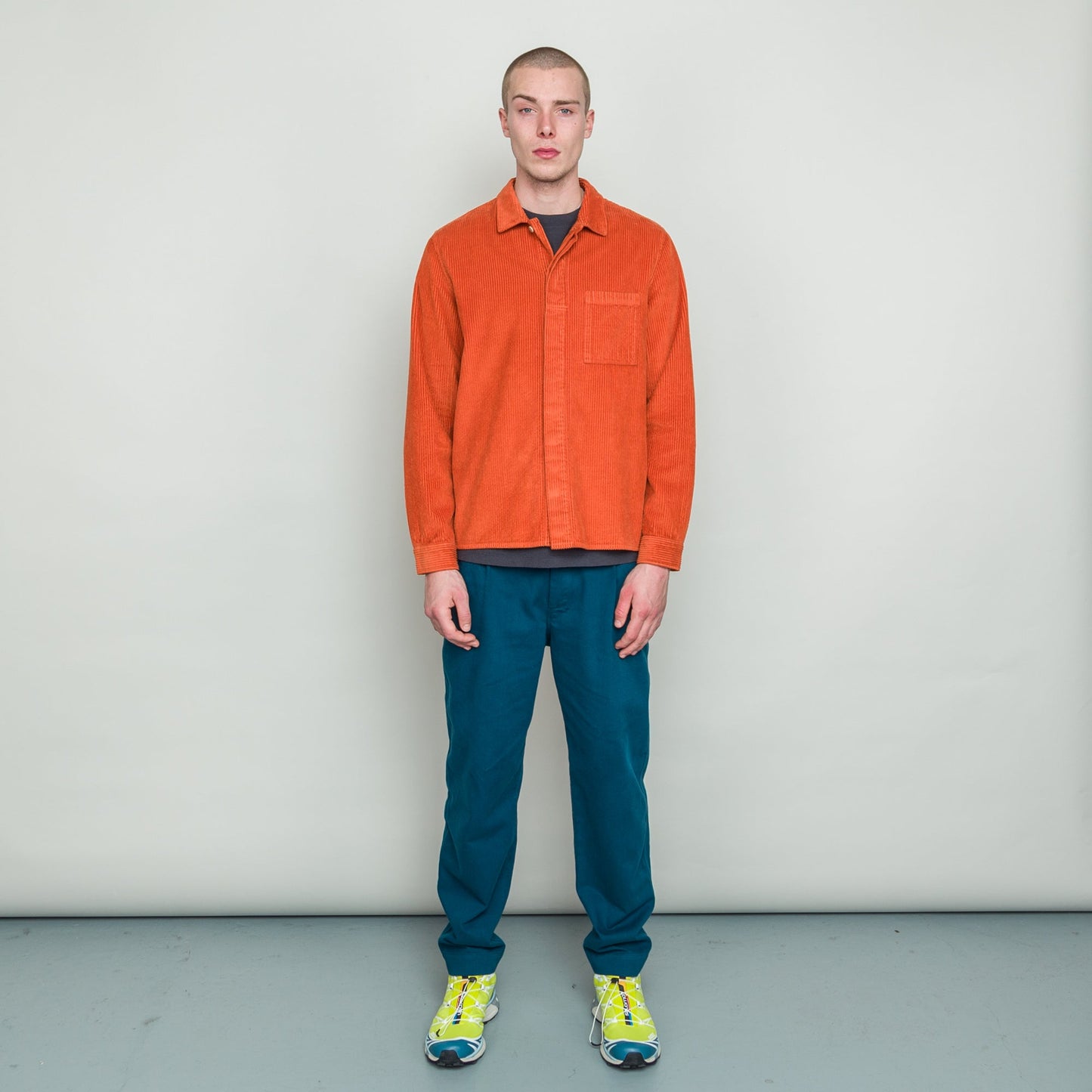 Folk Patch Heavy Cord Shirt