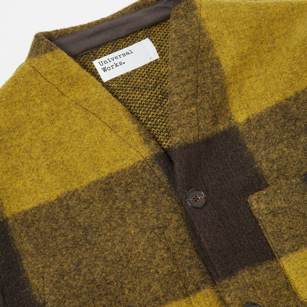Universal Works Studio Check Cardigan