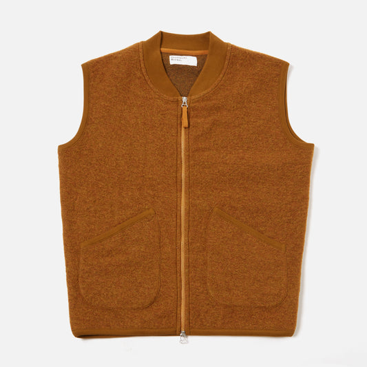 Universal Works Fleece Zip Waistcoat