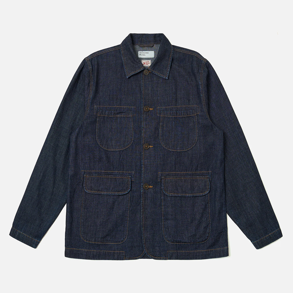 Universal Works Indigo Kaihara LT WT Denim Labour Jacket