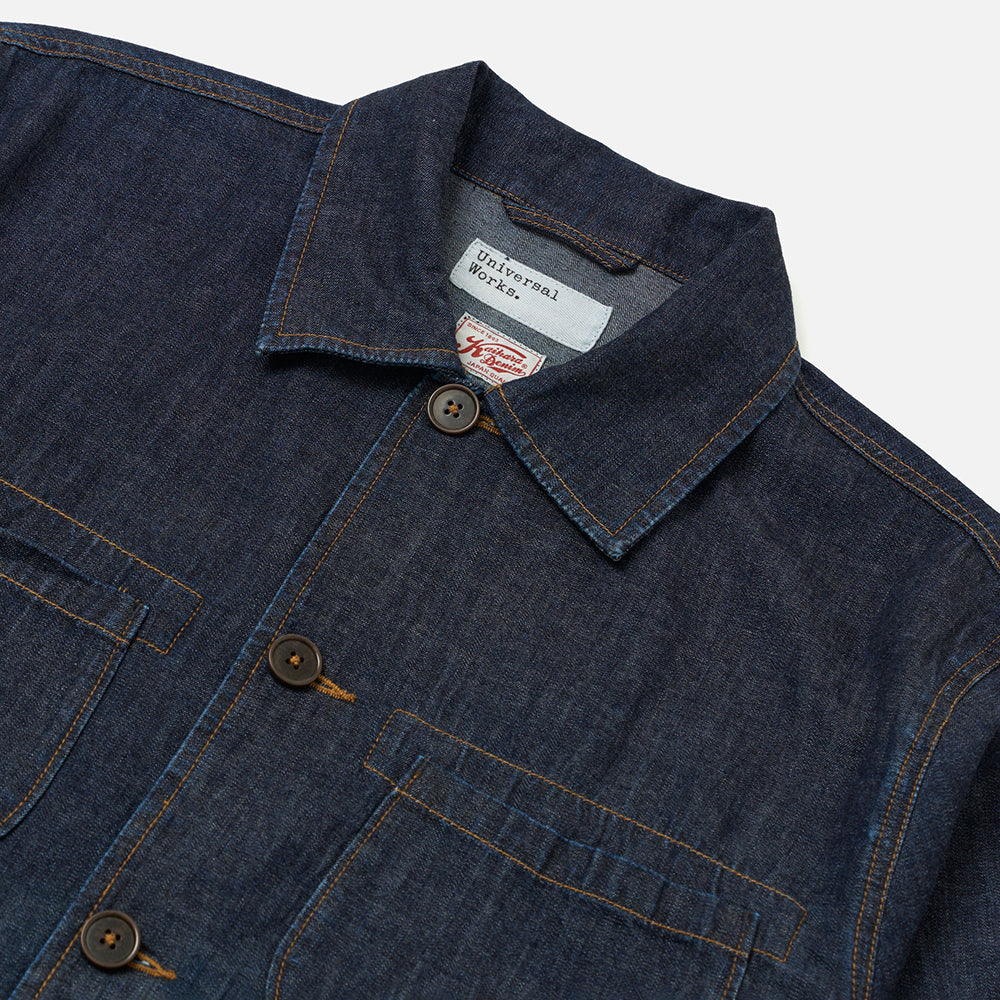 Universal Works Indigo Kaihara LT WT Denim Labour Jacket