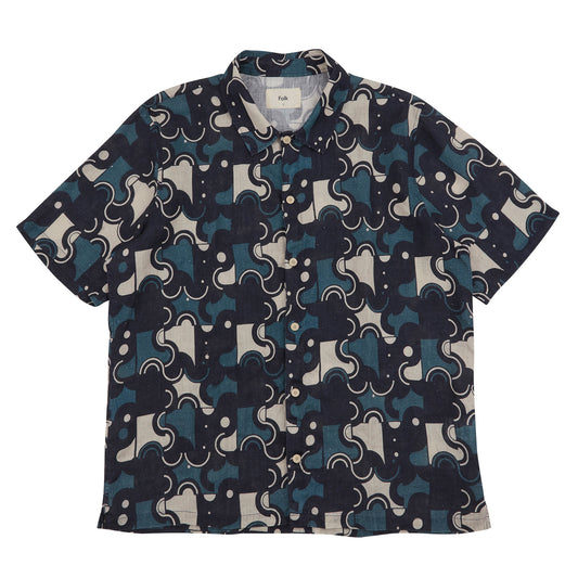 Folk Gabe Coil Print Shirt