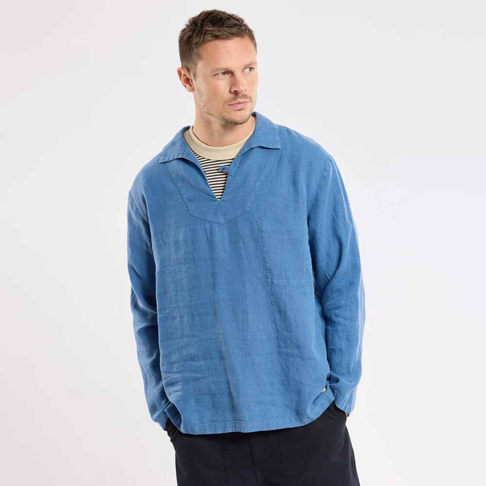 Armor Lux Heritage linnen Pullover Smock