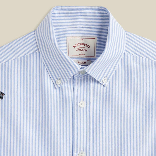 Portuguese Flannel Oxford Embroidery Dogs Shirt