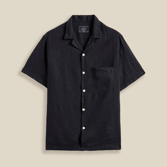 Portuguese Flannel Linen Camp Collar Shirt