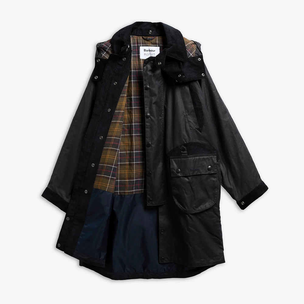 Barbour x Norbit Long Waxed Jacket