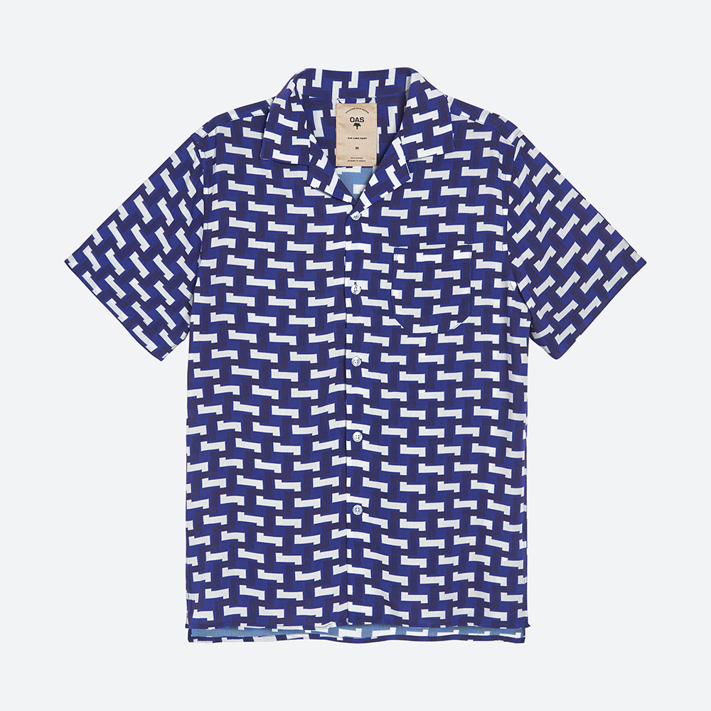 OAS Blue Layer Zig Viscose Shirt – Sevenwolves Menswear