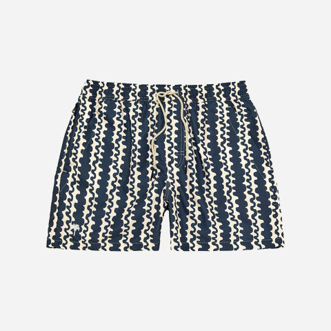 OAS Blue Scribble Swim Shorts