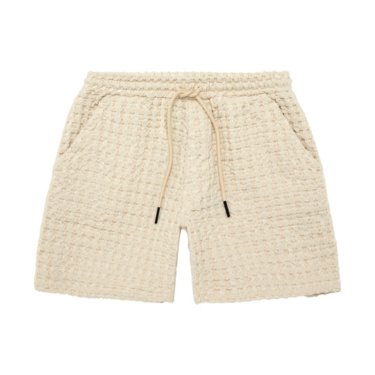 OAS Ecru Porto Waffle Shorts