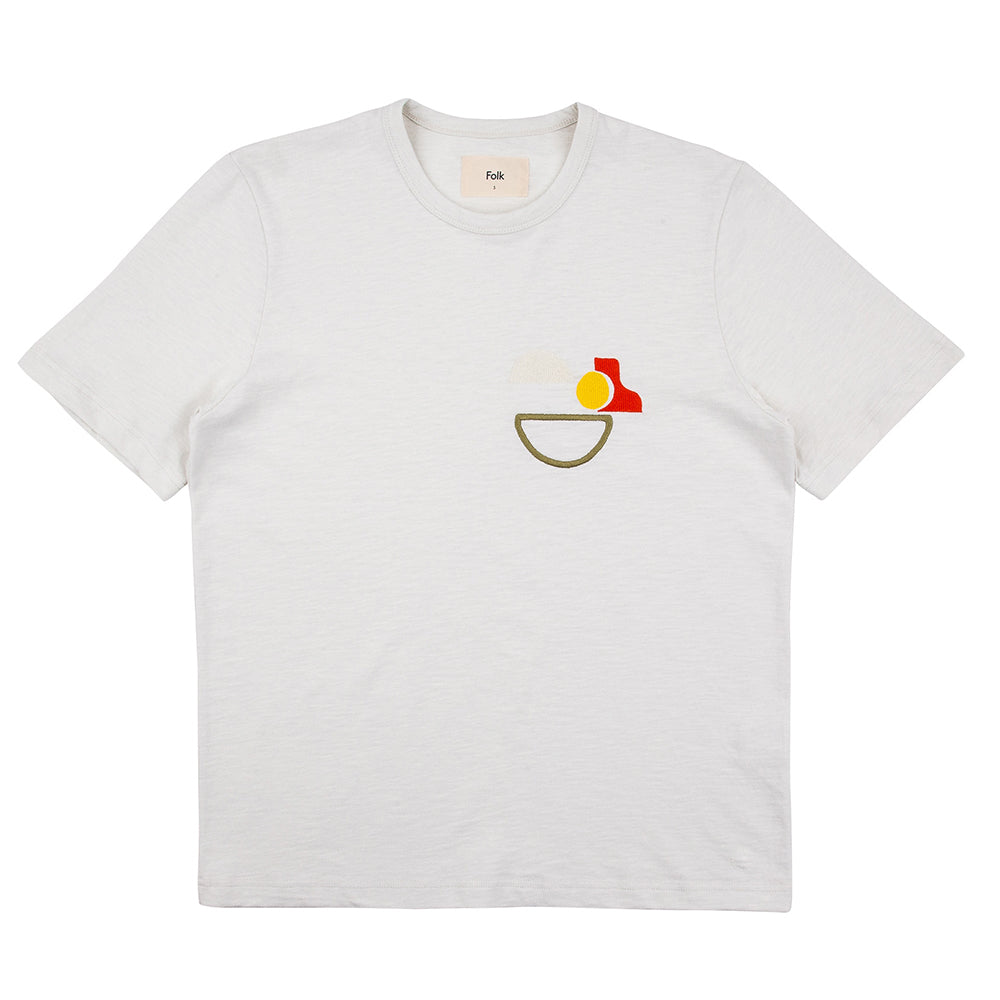 Folk Slub Embroidered T-Shirt