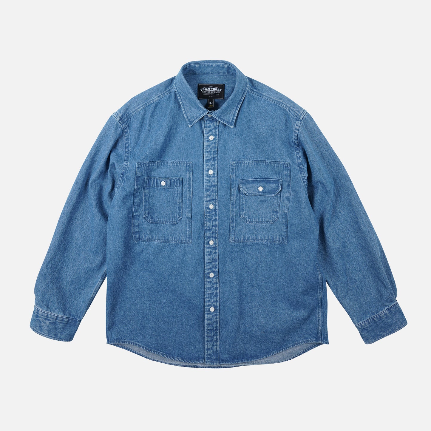 FrizmWORKS Bleach Denim Utility Shirt