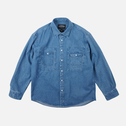 FrizmWORKS Bleach Denim Utility Shirt