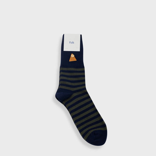 Folk Block Stripe Sock