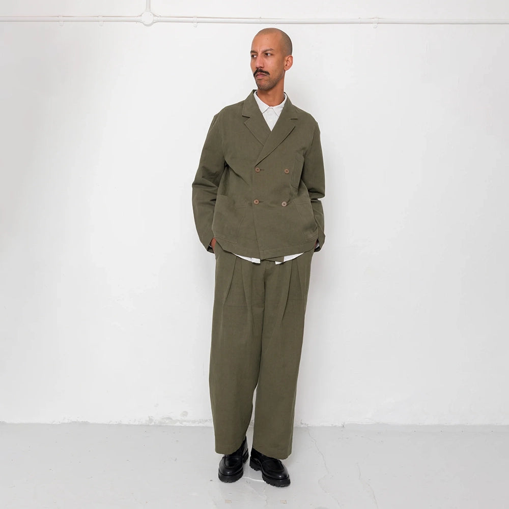 Folk Easy Fit Slub Linen Blazer