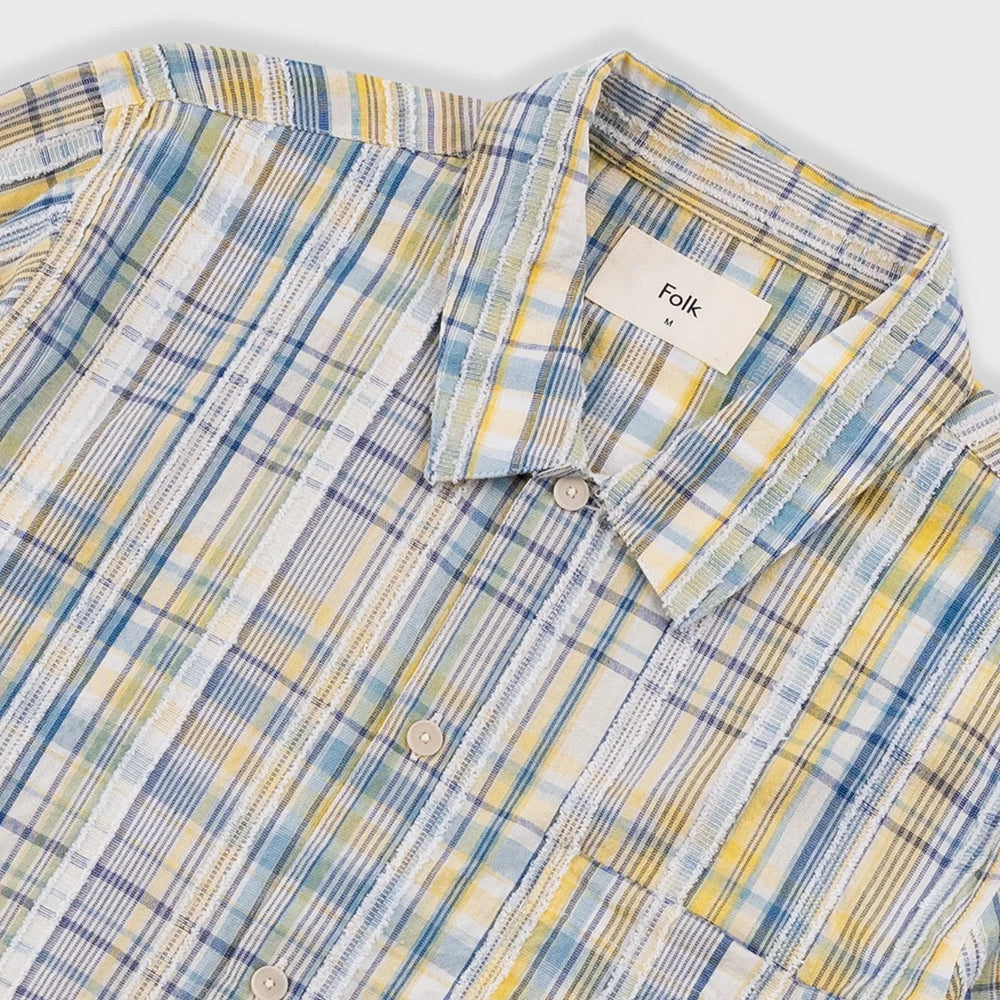 Folk Gabe Cut Check Shirt