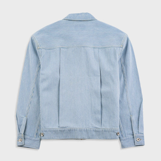 Folk Mechanic Jacket Pale Ticking Stripe