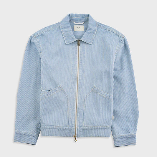 Folk Mechanic Jacket Pale Ticking Stripe