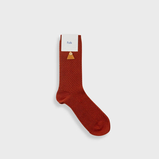 Folk Waffle Socks