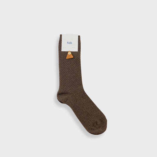 Folk Waffle Socks