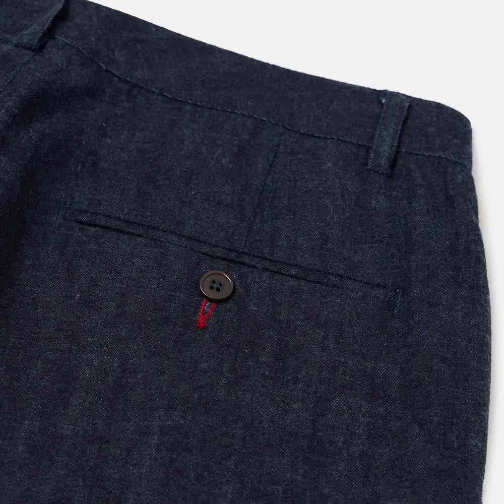 Universal Works Indigo Brushed Denim Military Chino