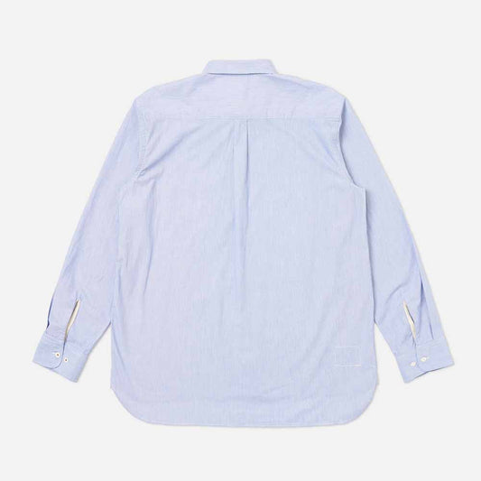 Universal Works Blue Classic Stripe Lazy Day Shirt