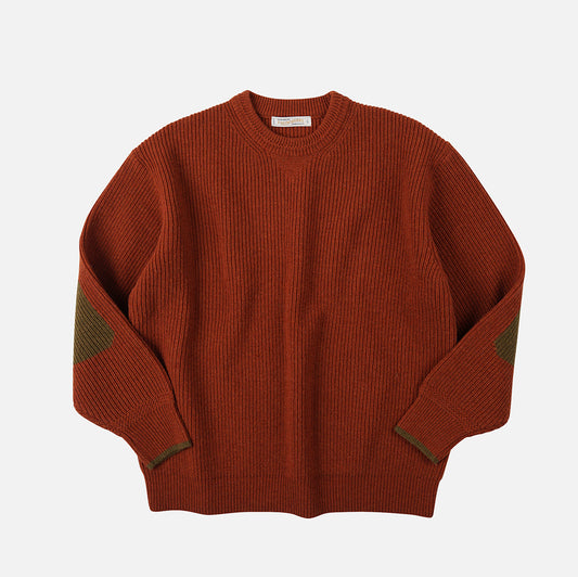 FrizmWORKS Patch Round Pullover Knit