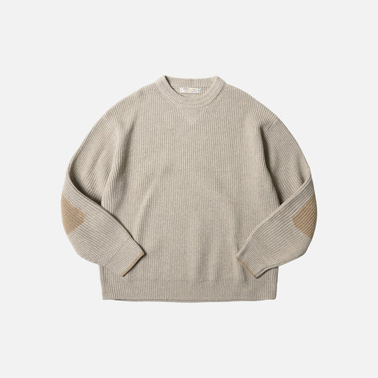 FrizmWORKS Patch Round Pullover Knit