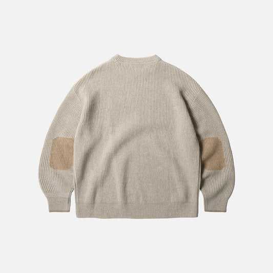 FrizmWORKS Patch Round Pullover Knit